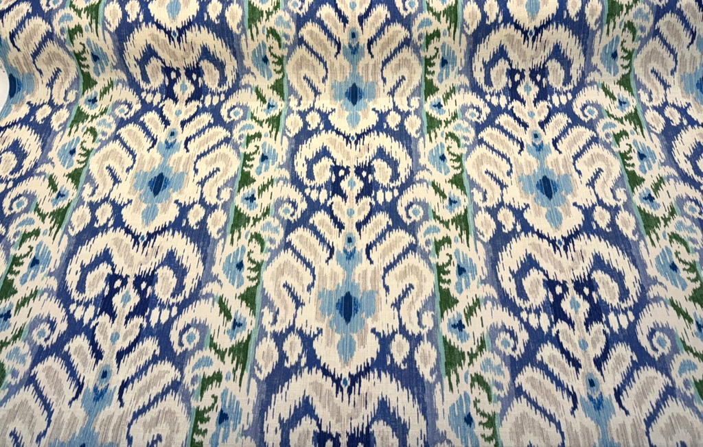 Silk Road Blueberry 411812 Ikat Waverly PK Teflon Finish Fabric