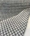 P Kaufmann Upholstery Lia Houndstooth Domino Black Fabric 