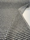 P Kaufmann Upholstery Lia Houndstooth Domino Black Fabric 
