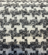 P Kaufmann Upholstery Lia Houndstooth Domino Black Fabric 
