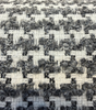 P Kaufmann Upholstery Lia Houndstooth Domino Black Fabric 