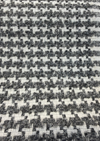 P Kaufmann Upholstery Lia Houndstooth Domino Black Fabric 