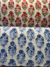 PK Lifestyles Ornaments Floral Spring Red Drapery Upholstery Fabric by the yard