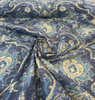 PK Lifestyles Shiraz Blue Navy Medallion Drapery Upholstery Fabric By The Yard