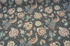PK Lifestyles Pheasant & Fleur Shadow Gray Drapery Upholstery Fabric