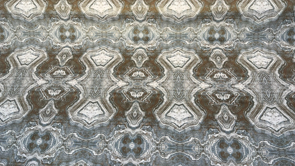 PK Mineral Springs Patina Velveteen Print Upholstery Drapery Fabric By The Yard
