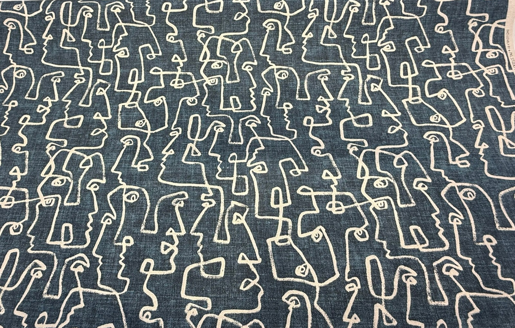 Waverly Gestures Faces Cypress 411950 PKL Studio Fabric