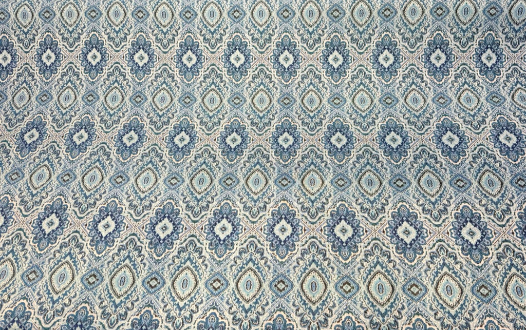 Sunbrella Alina Blue Medallion 302050-04301 Outdoor Upholstery Fabric By the yard