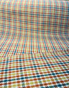 Laura & Kiran Rustic Check 1168/1 Cotton Upholstery Fabric By The Yard