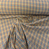 Laura & Kiran Rustic Check 1168/1 Cotton Upholstery Fabric By The Yard