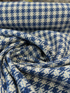 Laura & Kiran Hampshire Blue Houndstooth Upholstery 1175/3 Fabric