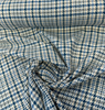 Laura & Kiran Soft Blue Houndstooth Check Upholstery 1119/13 Fabric By The Yard