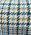 Laura & Kiran Soft Blue Houndstooth Check Upholstery 1119/13 Fabric By The Yard