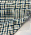 Laura & Kiran Soft Blue Houndstooth Check Upholstery 1119/13 Fabric By The Yard
