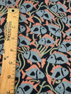 Retro Reef Fish Pink Blue Jacquard Drapery Upholstery Fabric By The Yard