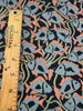 Retro Reef Fish Pink Blue Jacquard Drapery Upholstery Fabric By The Yard