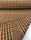 Laura & Kiran Glen Plaid Check Wine Camel Olive Fabric By The Yard