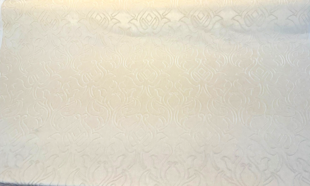 Ascot Oyster Cream Damask Mohair Dralon Upholstery Fabric