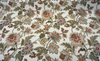 Dominique Rosewood Floral Jacobean Linen Belle Maison Fabric By The Yard