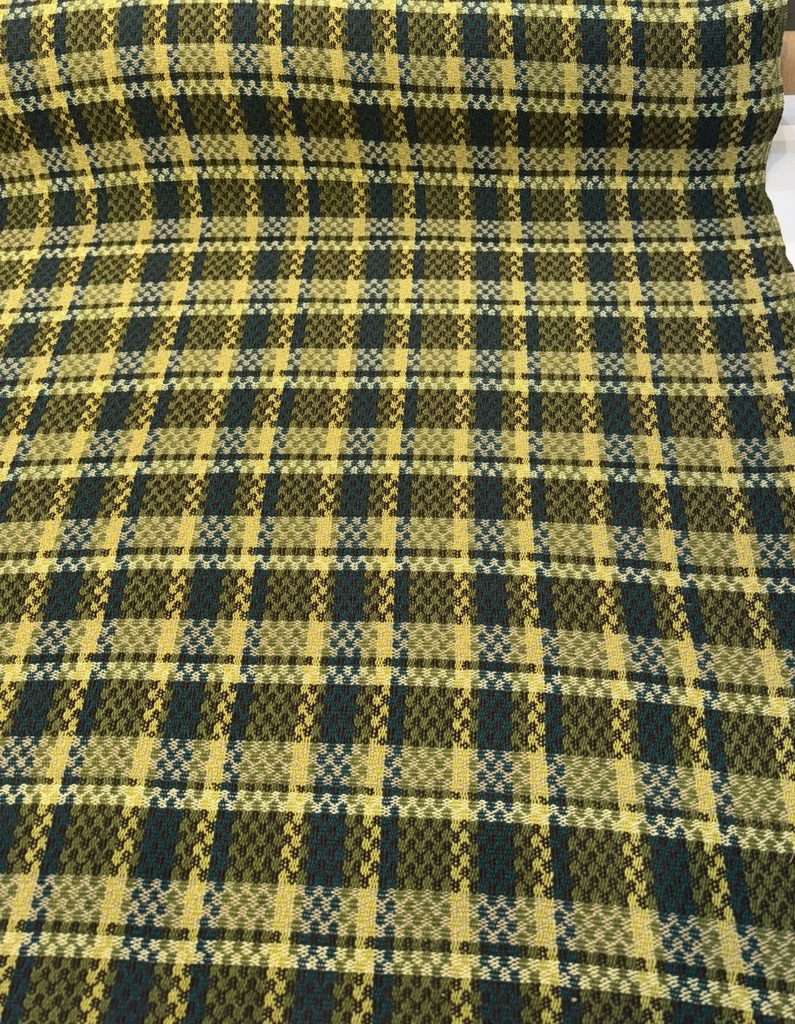 Laura & Kiran Highland Meadow Plaid Green Drapery Upholstery Fabric