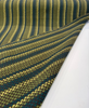 Laura & Kiran Meadow Stripe Check Green Drapery Upholstery Fabric By The Yard