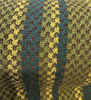 Laura & Kiran Meadow Stripe Check Green Drapery Upholstery Fabric By The Yard