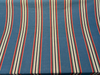Laura & Kiran Hidalgo Stripe Turquoise Upholstery Drapery Fabric By The yard