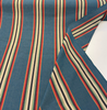 Laura & Kiran Hidalgo Stripe Turquoise Upholstery Drapery Fabric By The yard