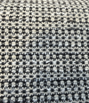 Revolution Tara Jewel black and ivory chenille basketweave upholstery fabric