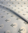 Sunbrella Mira Spring reverse detail showing sage and cream stripe created by the jacquard structure