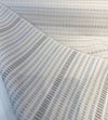 Sunbrella Esti Birch railroaded small-scale stripe fabric detail