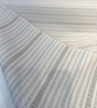 Sunbrella Esti Birch railroaded small-scale stripe fabric detail
