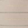 Sunbrella Linger Cashmere 146762-0001 upholstery fabric, sand stripe with taupe checkerboard bands and wheat pinstripes