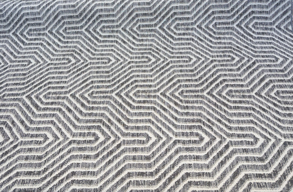 Sunbrella Etna Heron Geometric 146590-0005 Outdoor Upholstery Fabric By the yard