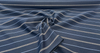 Linger Coast Blue checkerboard and sky blue pinstripe detail