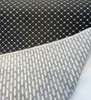 Black jacquard with ivory diamond lattice and chenille filled diamonds