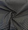 Small-scale black and cream trellis jacquard for dining chairs and benches