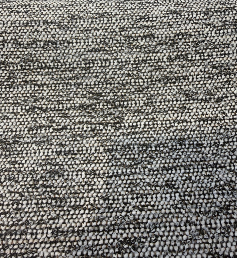 Revolution Siesta Tweed Onyx black and white chenille upholstery fabric