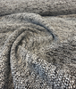 Black charcoal tweed chenille fabric 54 inches wide for sofas and chairs