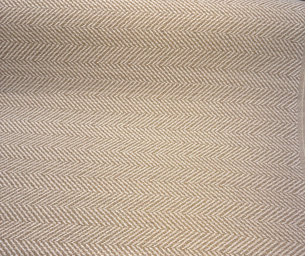 Sunbrella Posh Oat camel and cream herringbone indoor outdoor upholstery fabric