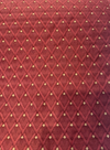 Sanctuary red gold diamond lattice jacquard upholstery fabric by the yard