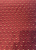 Sanctuary red gold diamond lattice jacquard upholstery fabric by the yard
