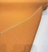 Dupione Tangerine solution-dyed acrylic orange fabric 54 inches wide