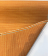 Dupione Tangerine fine ribbed texture in apricot and amber close-up