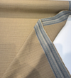 Dupione Raffia fine ribbed texture in wheat camel and honey close-up