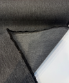 Sunbrella Hint Coal heathered dark gray fabric on the roll
