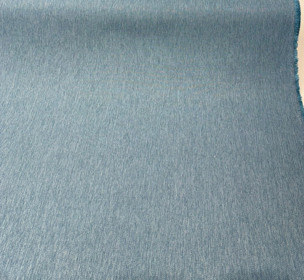 Sunbrella Hint Lagoon teal denim blue indoor outdoor upholstery fabric