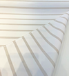 Mixi Linen 44512-0006 warm beige stripes on white linen ground close-up