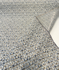Kravet 34697-521 blue gold cream geometric upholstery fabric on the roll