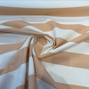 Rue Peach cabana stripe solution-dyed acrylic fabric 54 inches wide